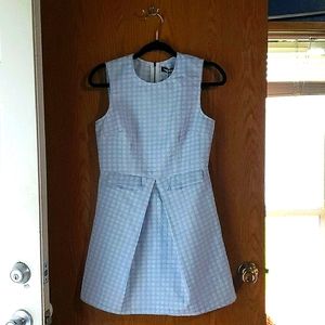 FASHION UNION Textured mini dress with pleat skirt